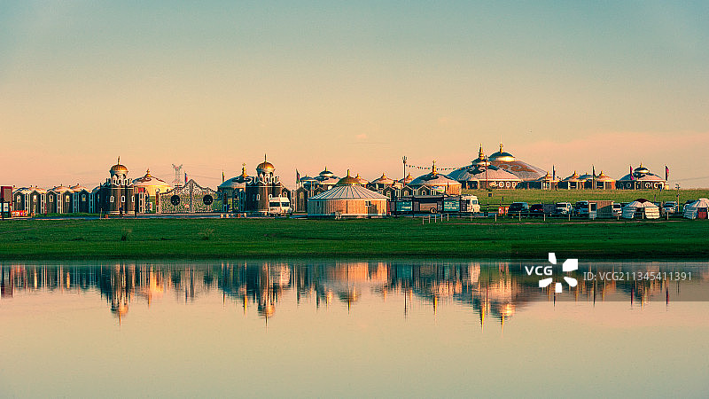 汗王城的清晨图片素材