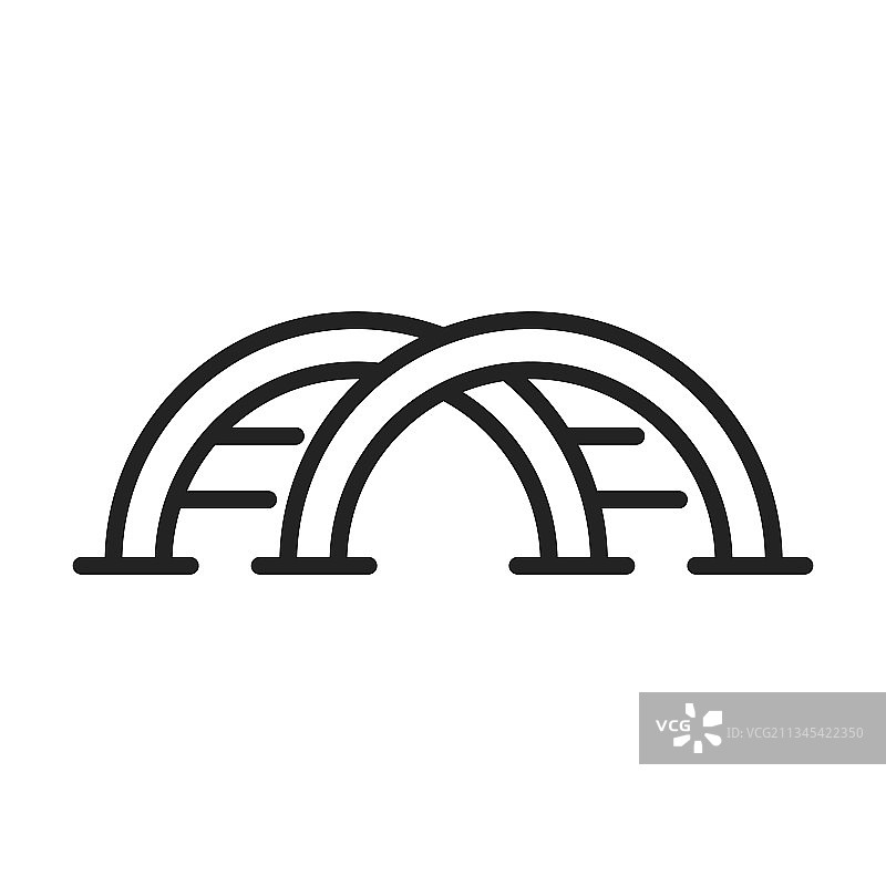 儿童滑梯楼梯线性单色图标图片素材