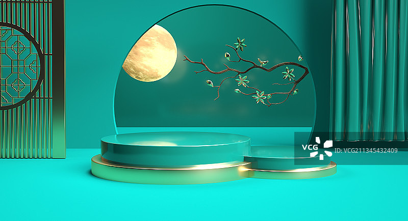 中秋节创意场景图片素材