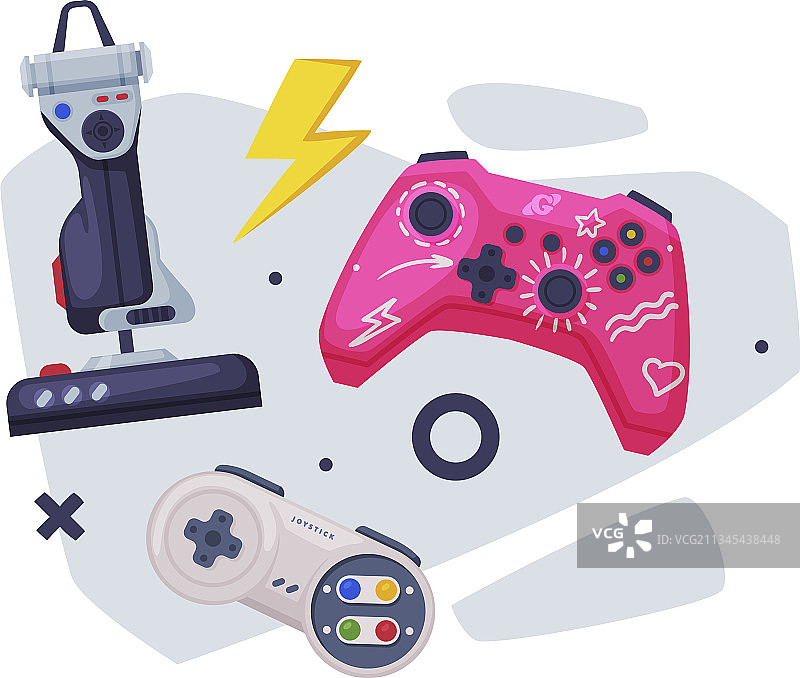 游戏操纵杆游戏手柄控制器控制台合集图片素材