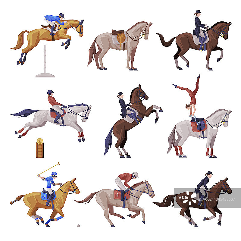 马术运动：骑马图片素材