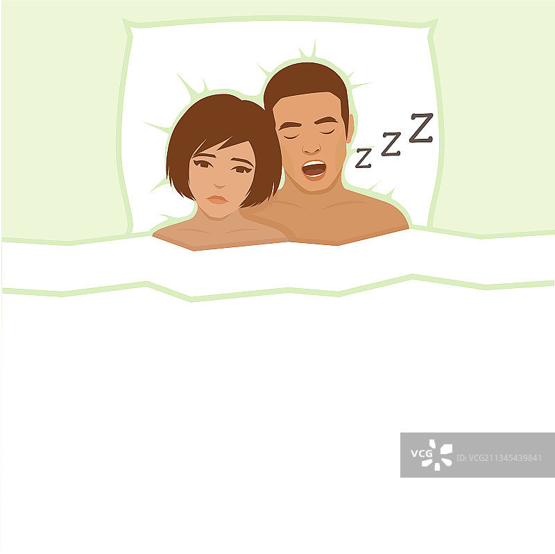 打鼾的男人图片素材