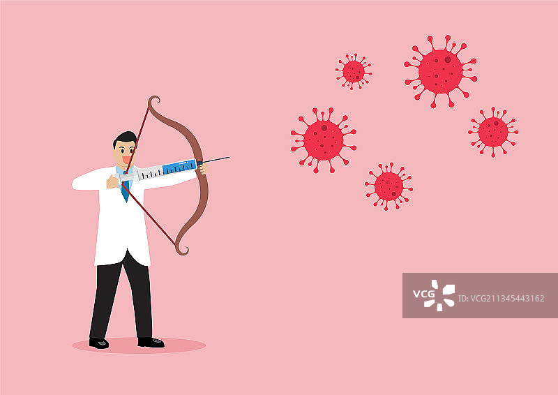 医生与冠状病毒战斗图片素材