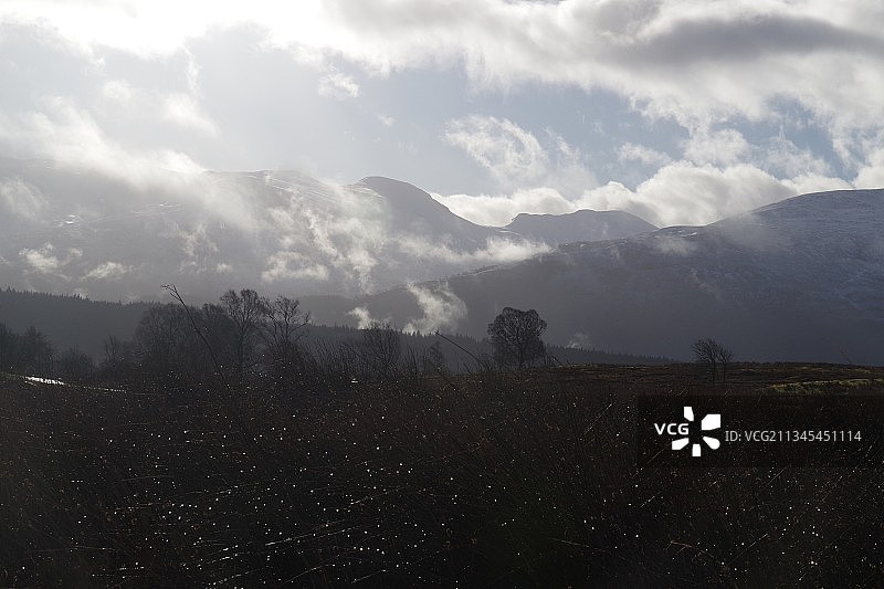 英国斯佩恩桥田野风光图片素材