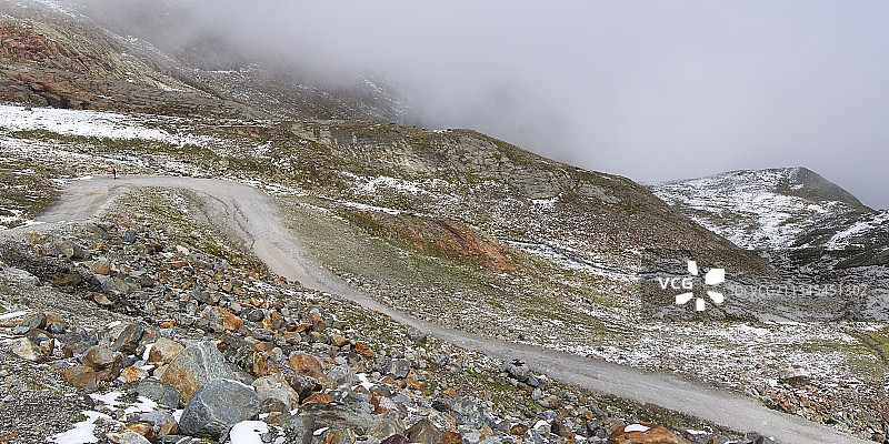 奥地利施图拜山谷新施蒂夫特雪山风光图片素材