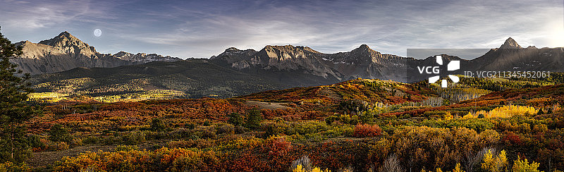 美国科罗拉多州山脉全景风光图片素材