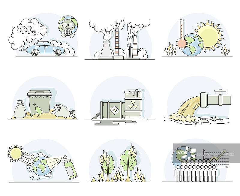 含一氧化碳和石油的世界资源图片素材