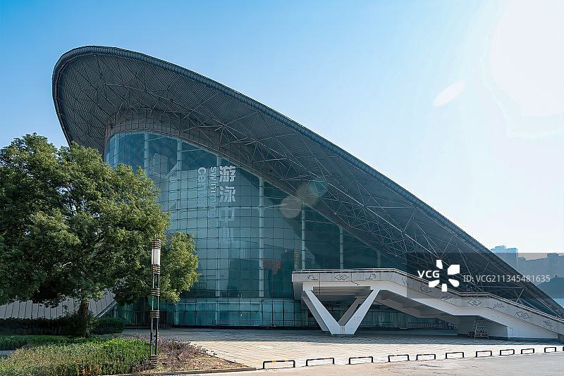 游玩、健身和游泳好去处－长沙体育新城图片素材