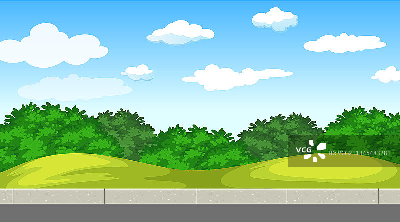 白天场景的空白自然公园景观图片素材