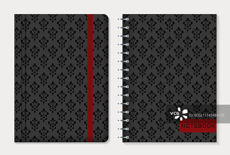 笔记本封面设计套装图片素材