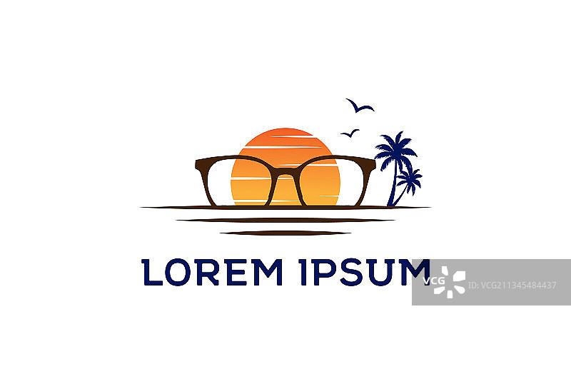 旅行日落日出眼镜图片素材