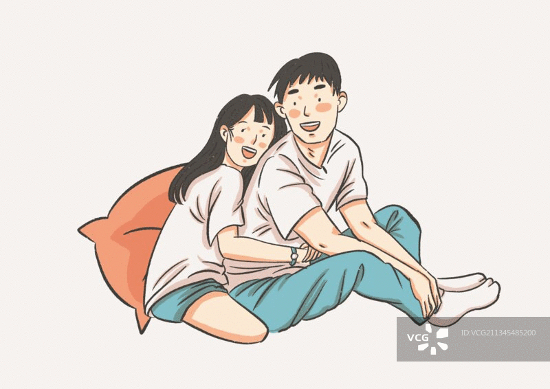 没羞没臊小情侣图片素材