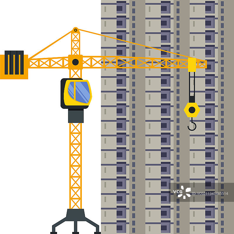 建筑塔吊图片素材