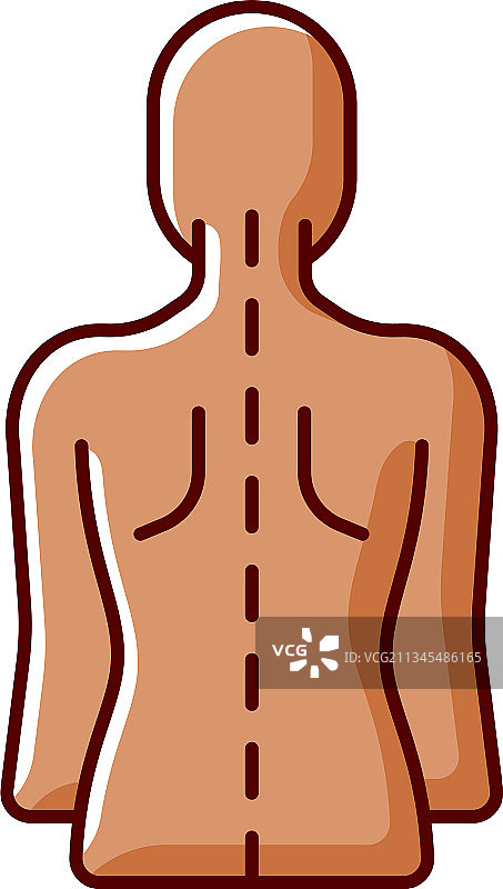 良好姿势RGB颜色图标图片素材