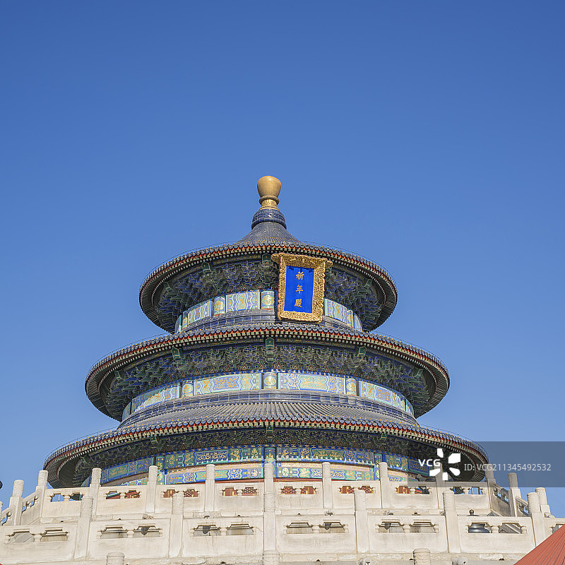 天坛祈年殿特写图片素材