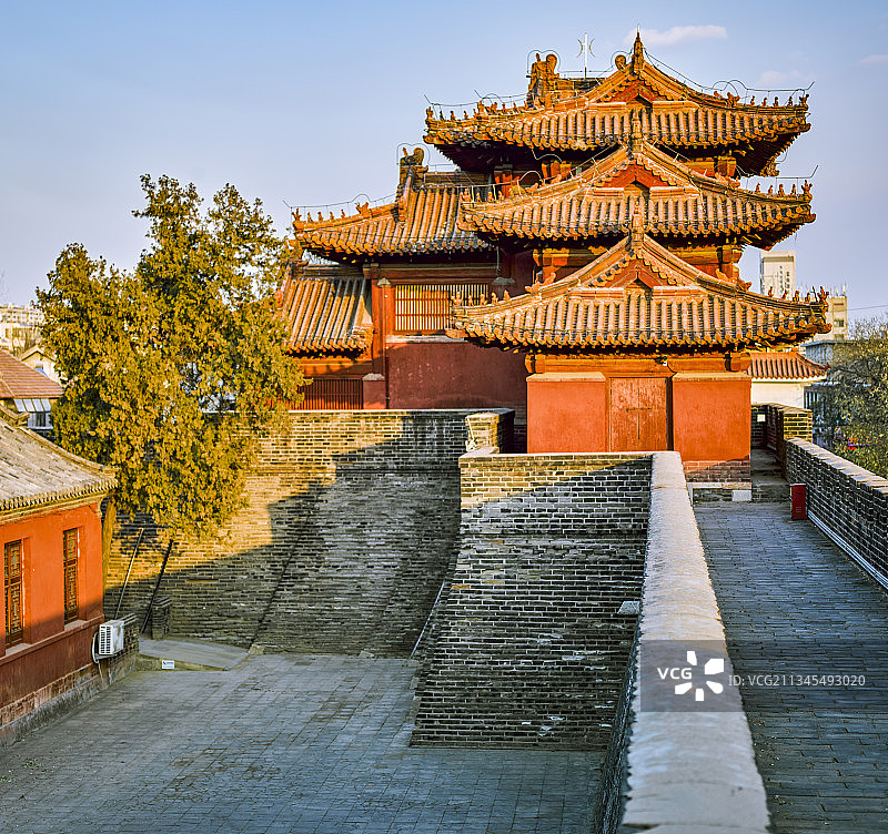 20171207中国 山东省 泰安市 泰山岱庙图片素材