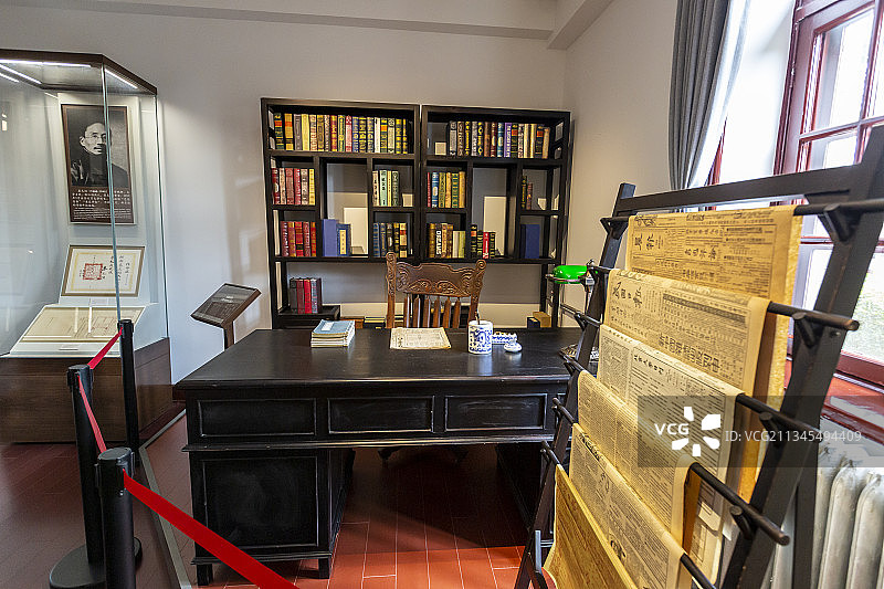 北京大学红楼——复原场景：蔡元培办公室图片素材