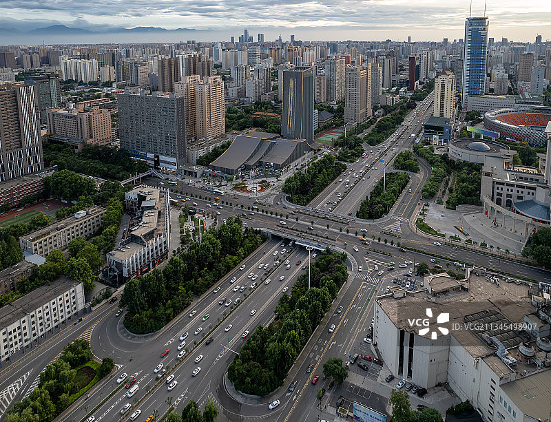 西安长安立交图片素材