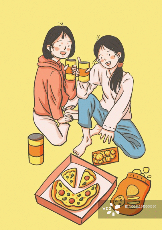 可爱小闺蜜图片素材