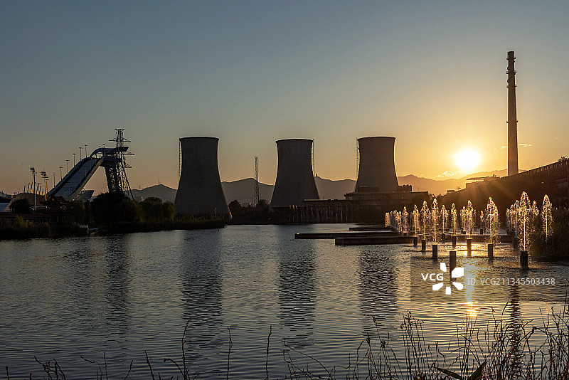 首钢会滑雪大跳台图片素材