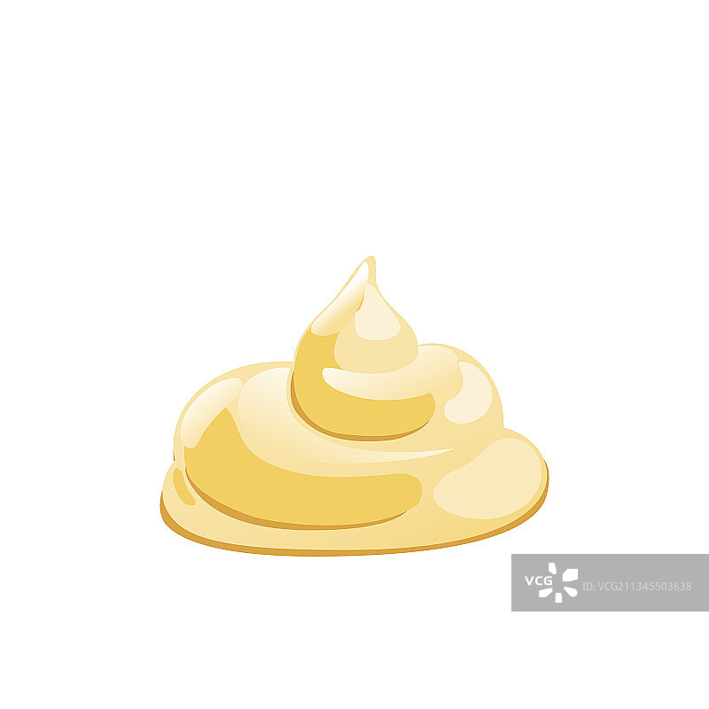 蛋黄酱或酸奶滴套装图片素材