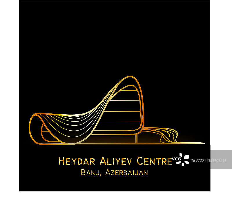 盖达尔·阿利耶夫现代纪念碑地标图片素材