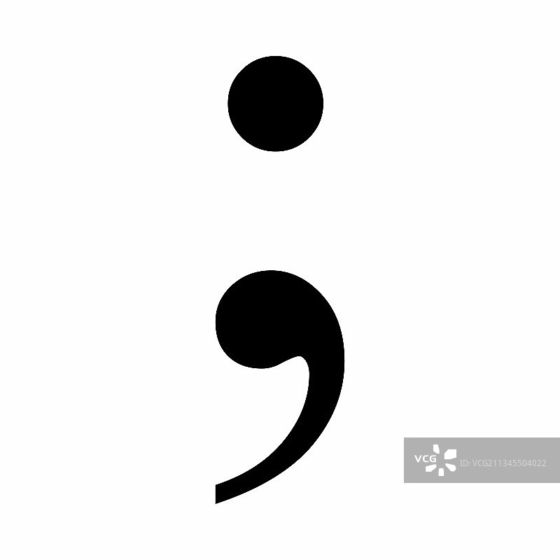 分号符号图片素材