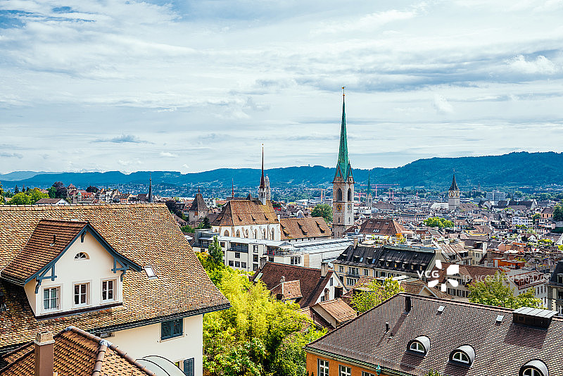 瑞士苏黎世欧洲城市图片素材