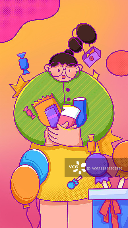 零食推荐官图片素材