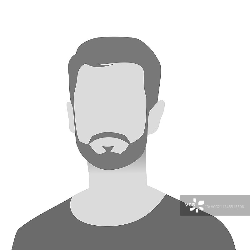 默认头像照片占位符灰色图标图片素材