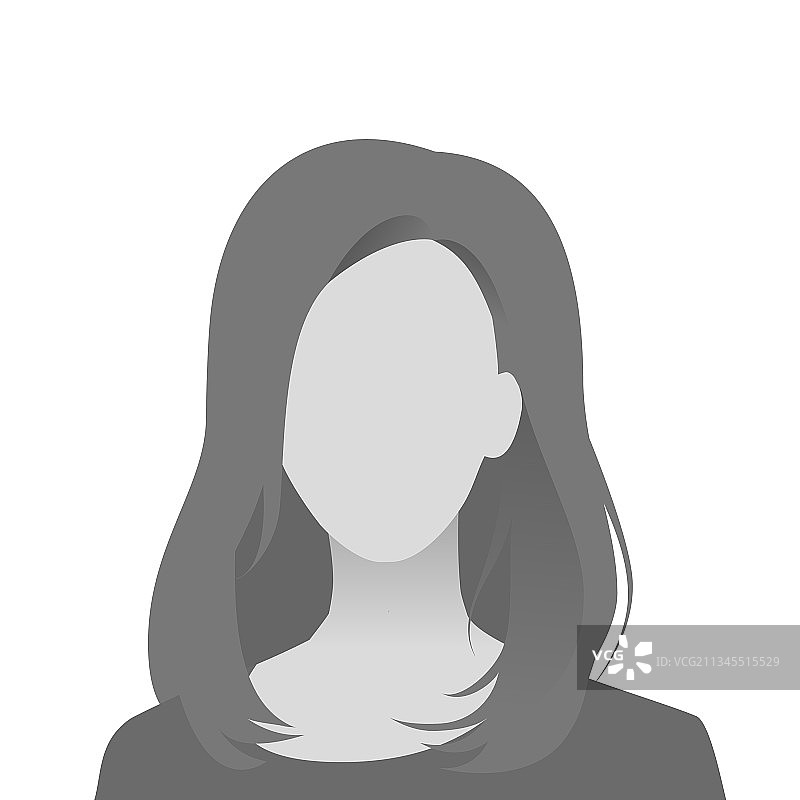 默认头像照片占位符灰色图标图片素材