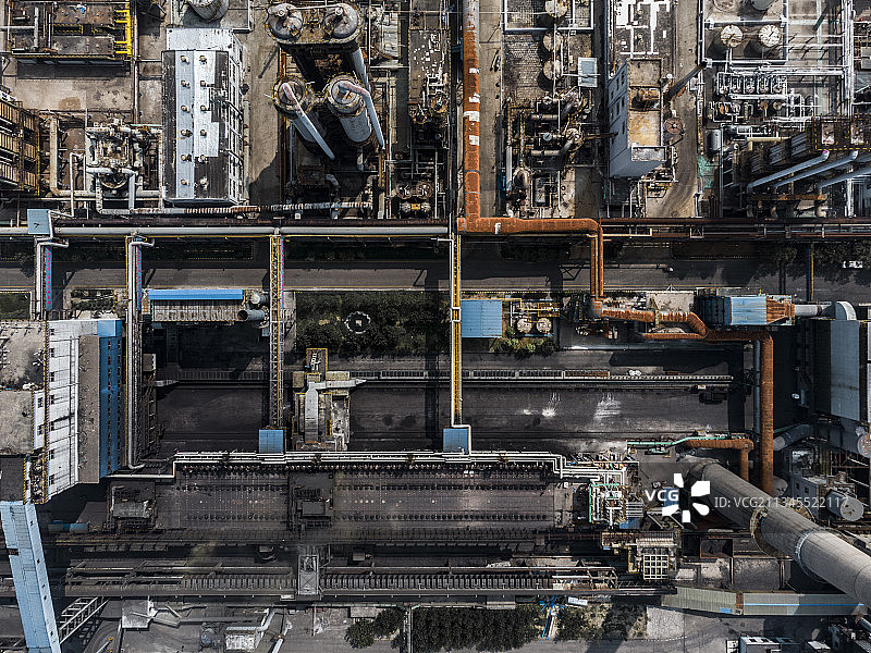 航拍工厂图片素材