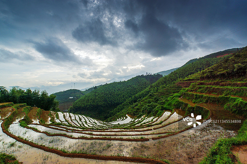 崇义梯田图片素材