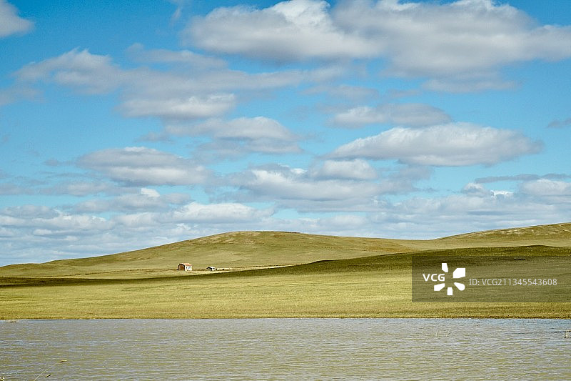 草原牧民房图片素材