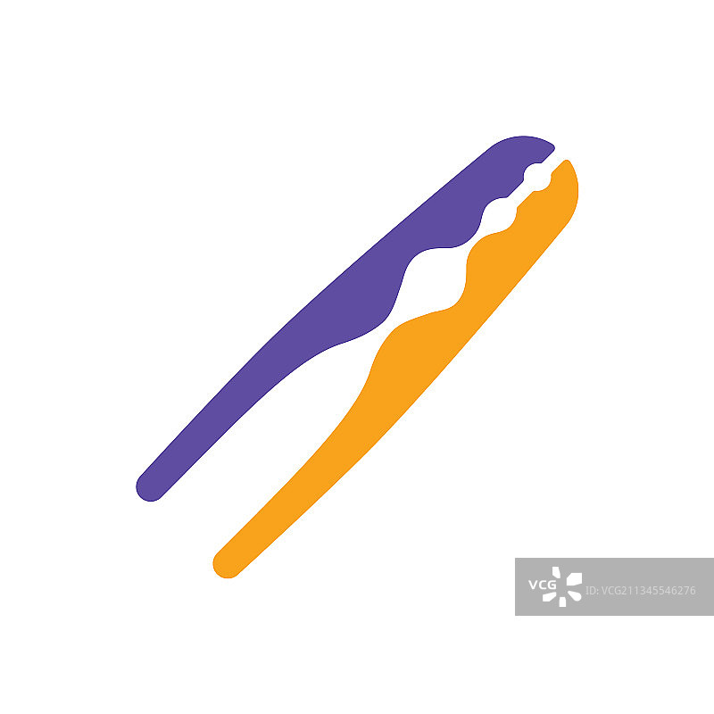 厨房用具胡桃夹子钳字形图标图片素材