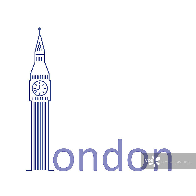 伦敦大本钟时代广场地标图片素材