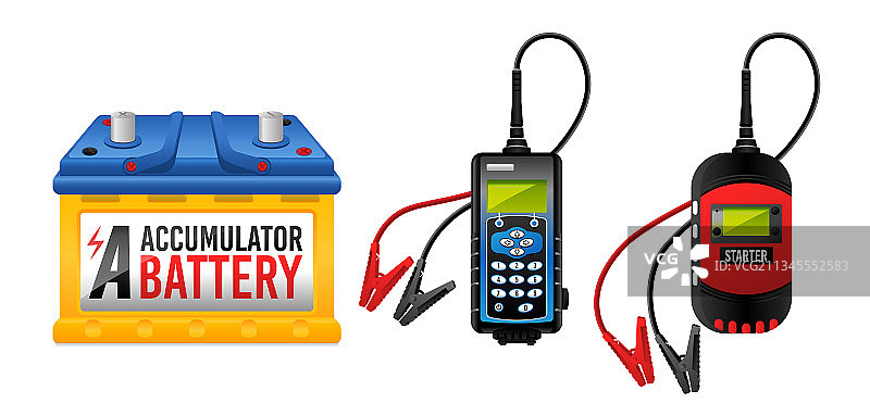 汽车蓄电池充电器图片素材