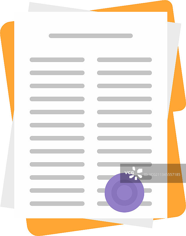 租赁文件图标扁平隔离图片素材