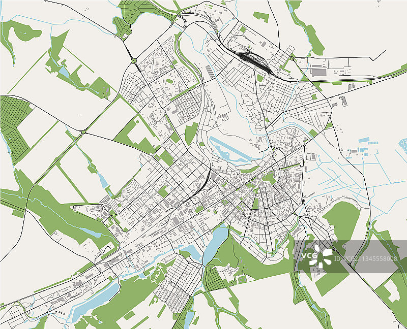 摩尔多瓦巴尔蒂市地图图片素材