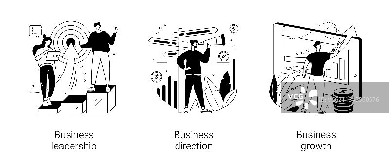 抽象商业策略概念图片素材