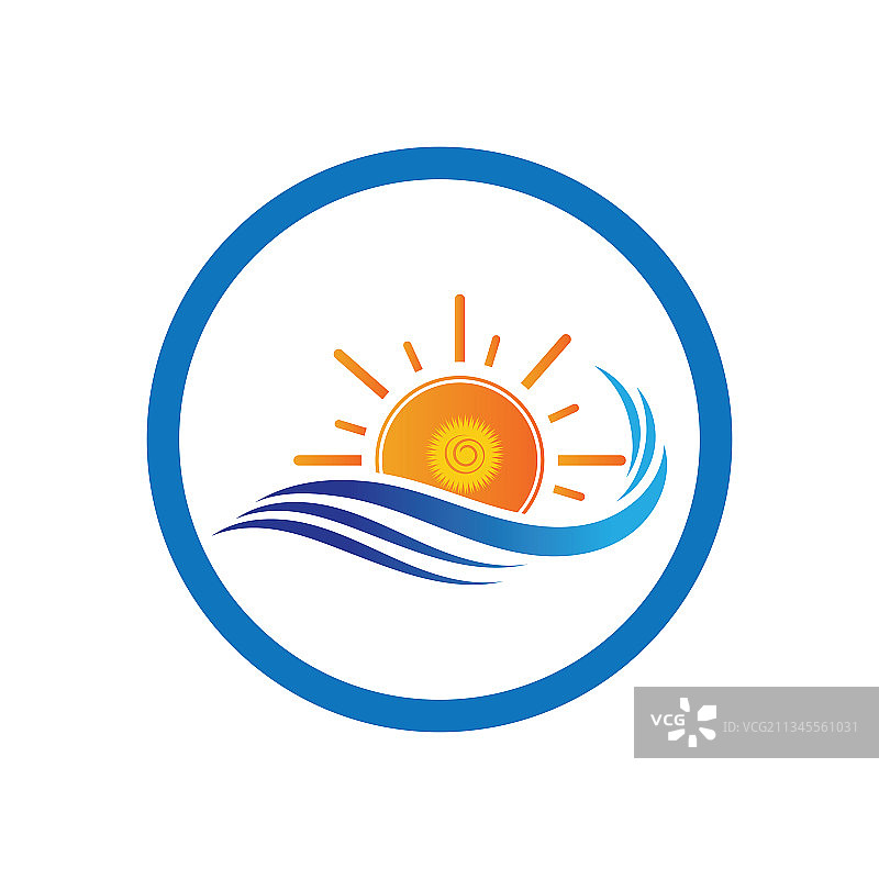 阳光与水波图片素材