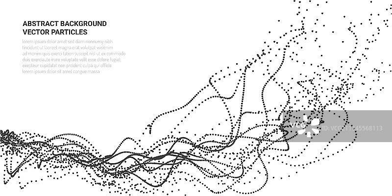 粒子流运动抽象3D图像图片素材