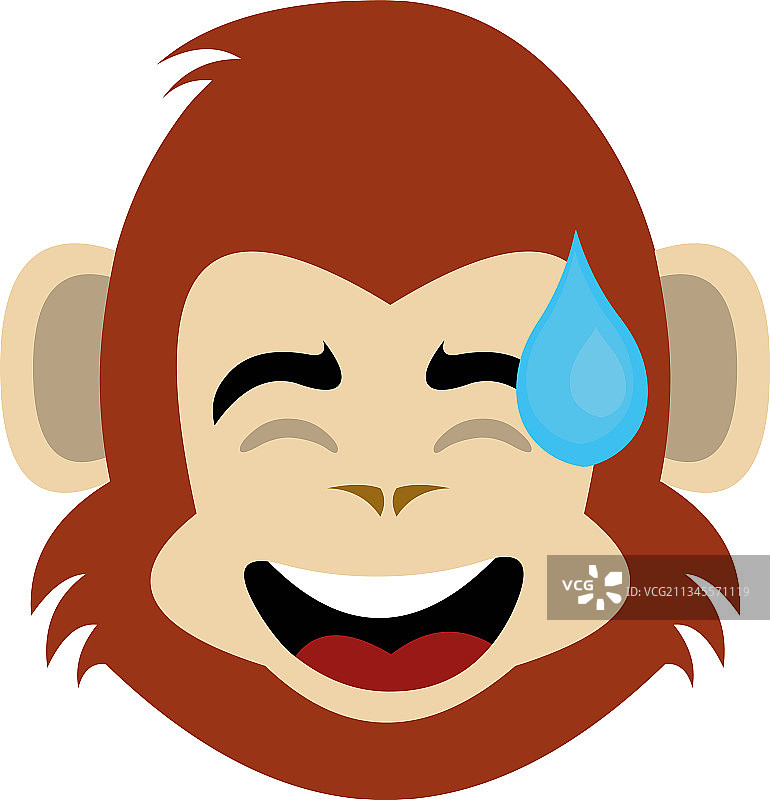 害羞的猴子脸图片素材