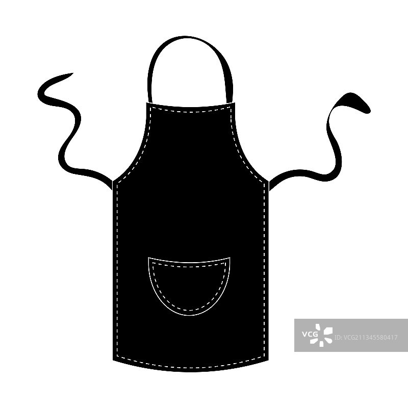 黑色厨房围裙图片素材