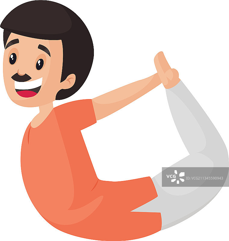 快乐的男人卡通角色图片素材