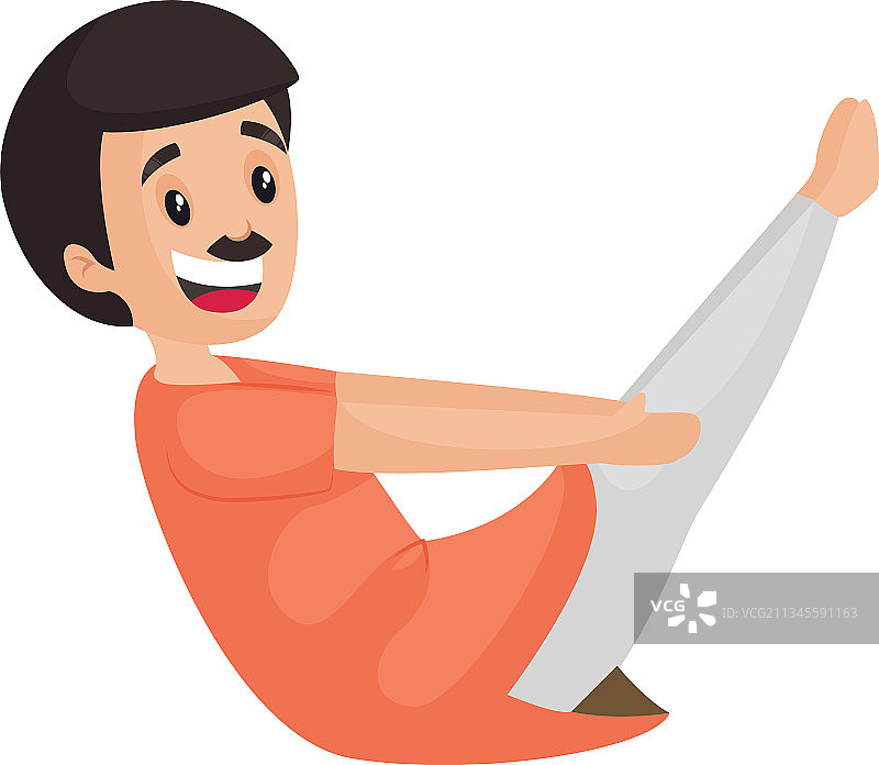 快乐的男人卡通角色图片素材