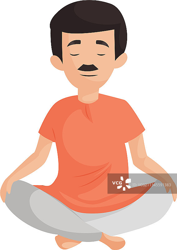 快乐的男人卡通角色图片素材