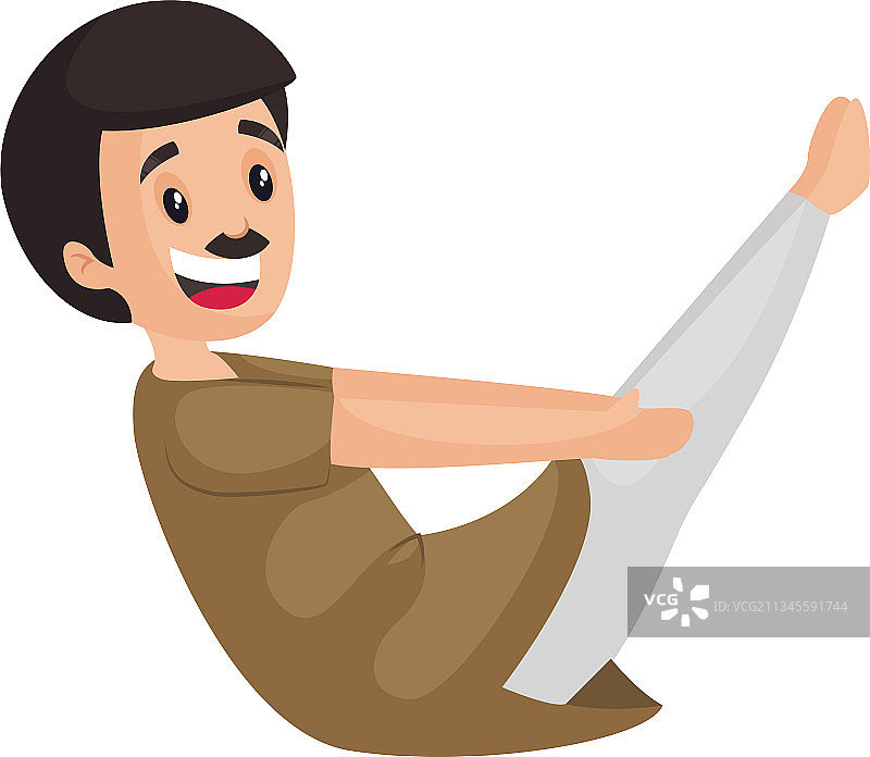 快乐的男人卡通角色图片素材