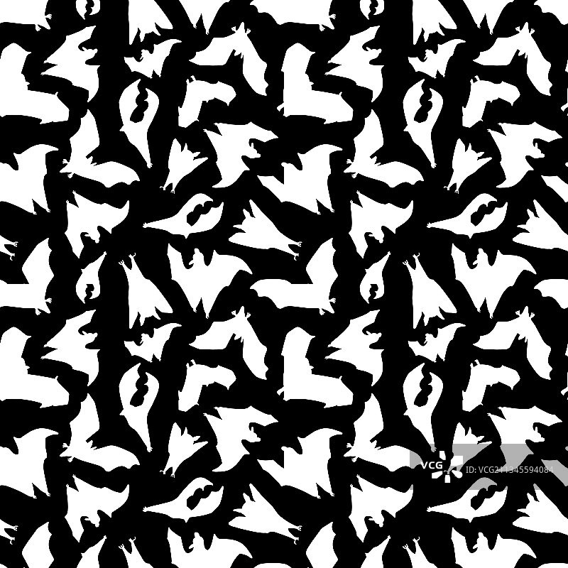 蝙蝠无缝图案图片素材