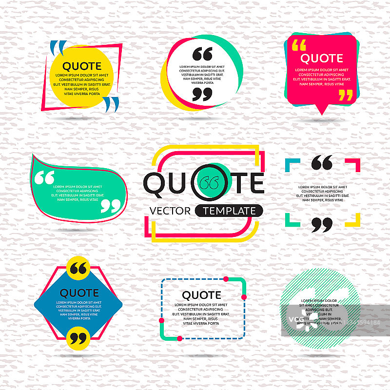 创意引言文本模板合集图片素材